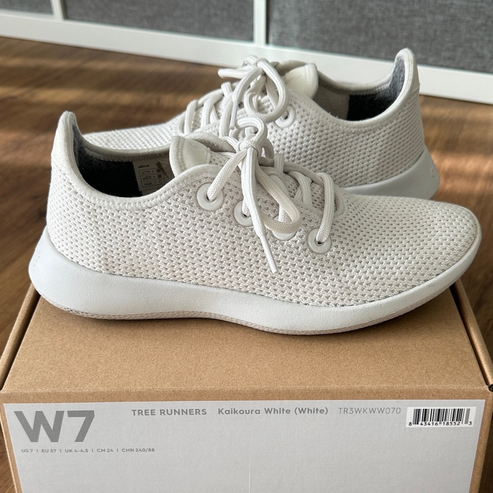 **LIKE NEW** Allbirds Women's Tree Runners - White